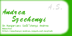 andrea szechenyi business card